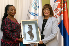 12 October 2019 National Assembly Speaker Maja Gojkovic and the Speaker of the National Assembly of Malawi Catherine Gotani Hara